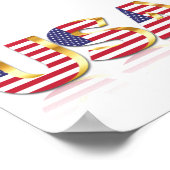 米国国旗のポスター米国 ポスター (角)