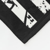 米国国旗のメディカルシンボル黒の愛国的なカドゥセウスN フリースブランケット (角)