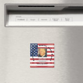 米国国旗のメモリアル写真磁石HAMbWG マグネット (インサイチュ (食洗機))