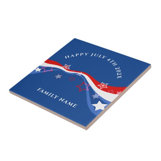 米国国旗のモダンデザイン タイル (側面)