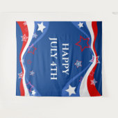 米国国旗のモダンデザイン タペストリー (正面(横))