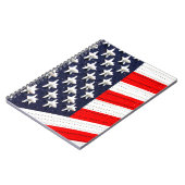 米国国旗のライトディスプレイ ノートブック (左側)