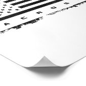 米国国旗のラクロスアパレル – ラクロス1 ポスター (角)