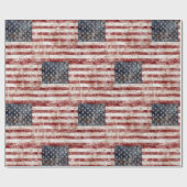 米国国旗のラッピング紙 ラッピングペーパー (フラット)