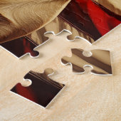 米国国旗のラブラドール ジグソーパズル (側面)