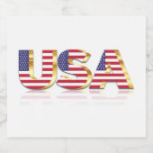 米国国旗のラベル米国 ビールラベル (シングルラベル)