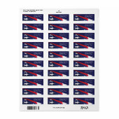 米国国旗のラベル ラベル (フルシート)