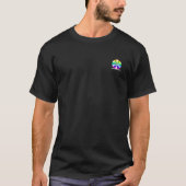 米国国旗のレインボーシールド – 衣服に値するTシャツ Tシャツ (正面)
