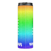 米国国旗のレインボーシールド – 衣服に値 タンブラー (裏面)