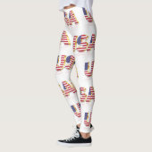 米国国旗のレギンス レギンス (左)