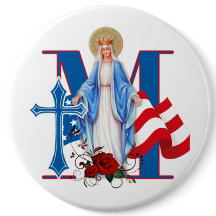 米国国旗のヴァージンメアリー宗教バラ