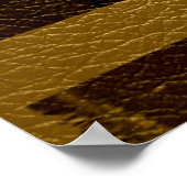 米国国旗のヴィンテージ革 ポスター (角)