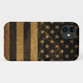 米国国旗のヴィンテージ革#8 Case-Mate iPhoneケース (裏面(横))
