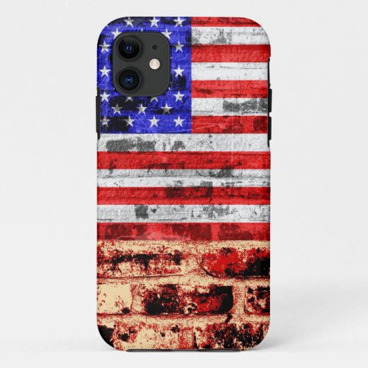 米国国旗のヴィンテージ01 Case-Mate iPhoneケース (裏面)