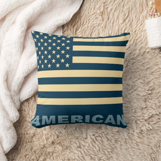 米国国旗のヴィンテージ2 クッション (ブランケット)