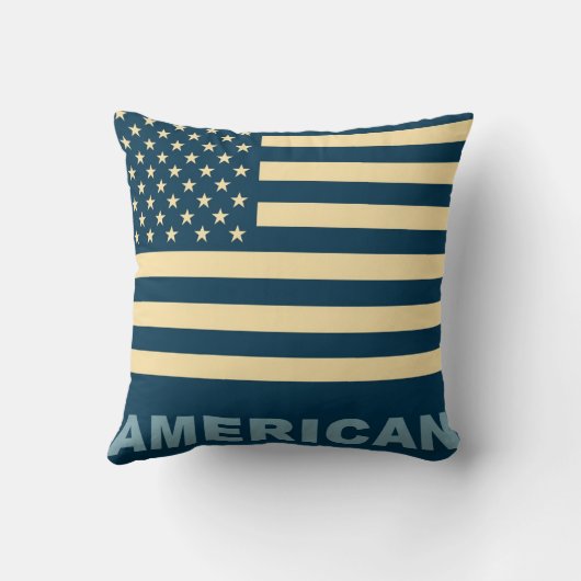 米国国旗のヴィンテージ2 クッション (裏面)