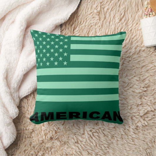 米国国旗のヴィンテージ クッション (ブランケット)