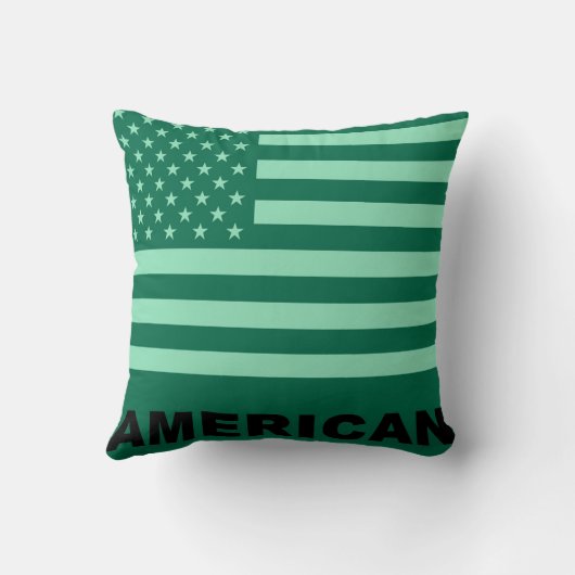 米国国旗のヴィンテージ クッション (裏面)