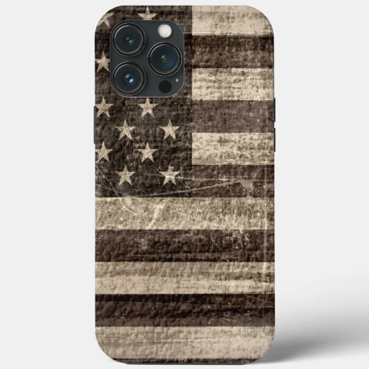 米国国旗のヴィンテージ Case-Mate iPhoneケース (裏面)