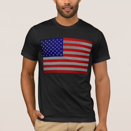 米国国旗のヴィンテージ Tシャツ (正面)
