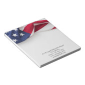 米国国旗の会社名 ノートパッド (アングル)