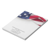米国国旗の会社名 ノートパッド (回転)