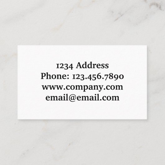 米国国旗の会社名 名刺 (裏面)