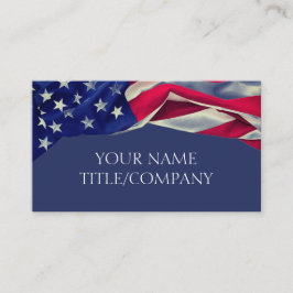 米国国旗の会社名 名刺