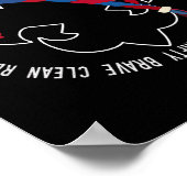 米国国旗の偵察法子供へ ポスター (角)