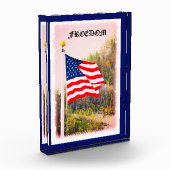 米国国旗の写真ブロック フォトブロック (左)