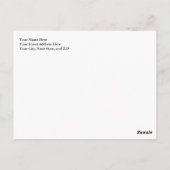 米国国旗の剥離絵を描 ポストカード (裏面)