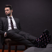 米国国旗の動揺して円のパターン ネクタイ