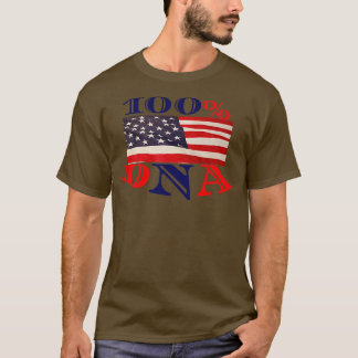 米国国旗の動機dna伝統 tシャツ