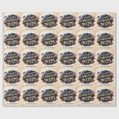 「米国国旗の卒業」 ラッピングペーパー (フラット)