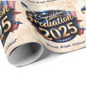 「米国国旗の卒業」 ラッピングペーパー (ロールコーナー)