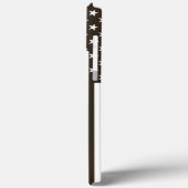 *~*米国国旗の古い栄光の愛国的な薄い青い線 Case-Mate iPhoneケース (裏面 / 左)