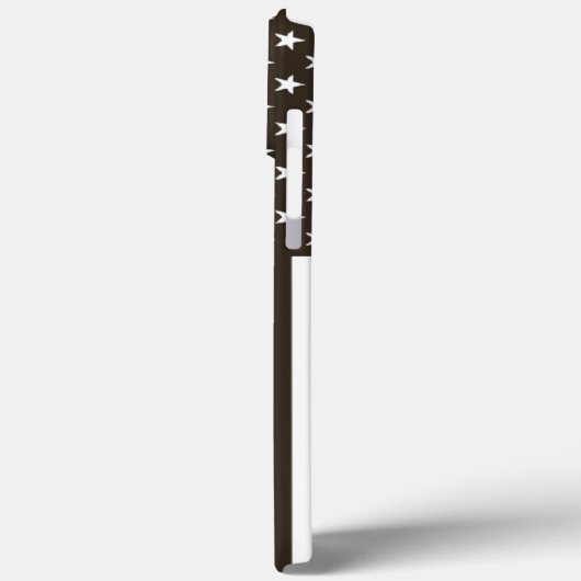 *~*米国国旗の古い栄光の愛国的な薄い青い線 Case-Mate iPhoneケース (裏面 / 左)