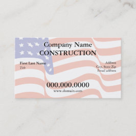 米国国旗の名刺 名刺