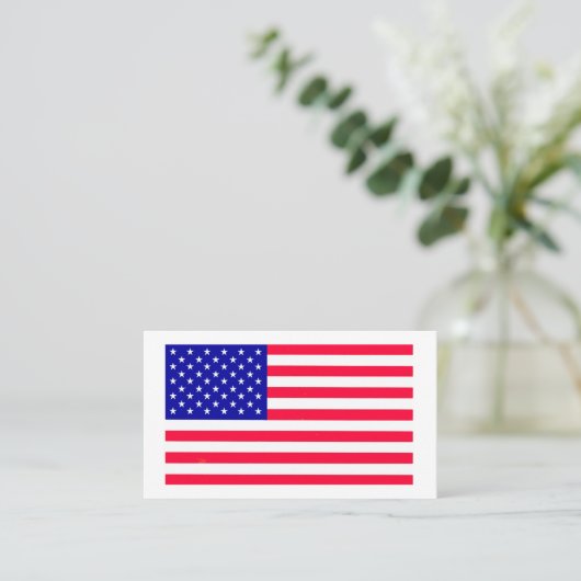 米国国旗の名刺 名刺 (スタンド正面)