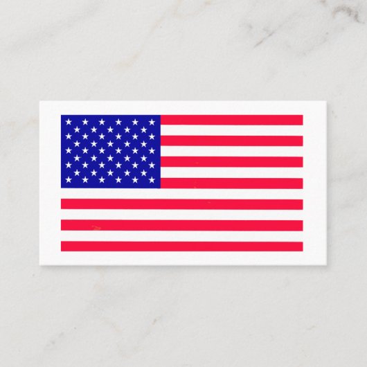 米国国旗の名刺 名刺 (正面)