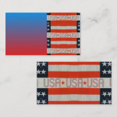 米国国旗の名刺 名刺 (正面/裏面)