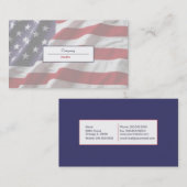 米国国旗の名刺 名刺 (正面/裏面)