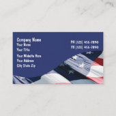 米国国旗の名刺 名刺 (正面)