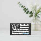 米国国旗の名刺 名刺 (スタンド正面)