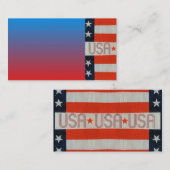 米国国旗の名刺 名刺 (正面/裏面)