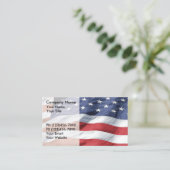米国国旗の名刺 名刺 (スタンド正面)