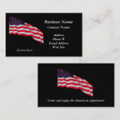 米国国旗の名刺 名刺 (正面/裏面)