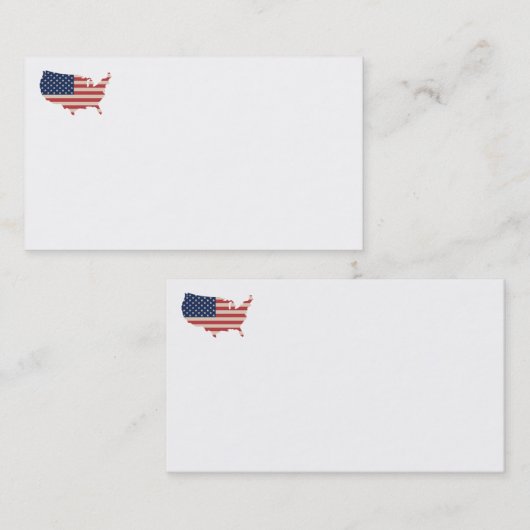 米国国旗の名刺 名刺 (正面/裏面)
