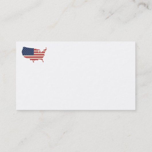 米国国旗の名刺 名刺 (裏面)