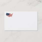 米国国旗の名刺 名刺 (正面)